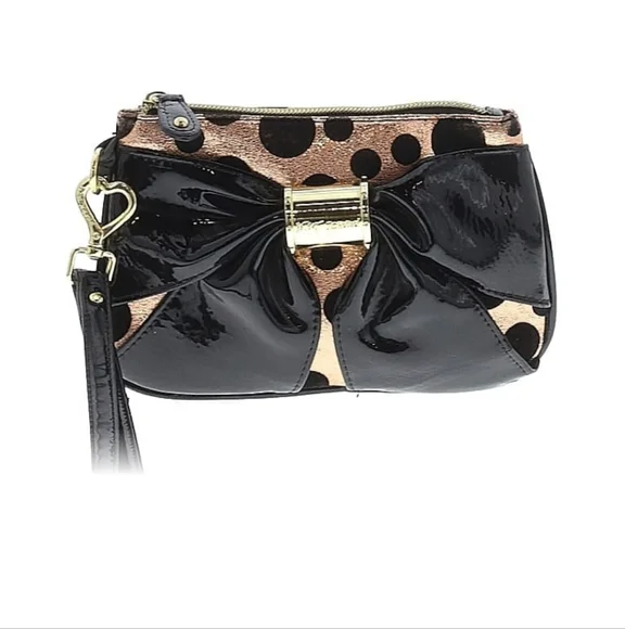 Betsey Johnson | Bags | Betsey Johnson Black And Gold Clutch  display picture 1